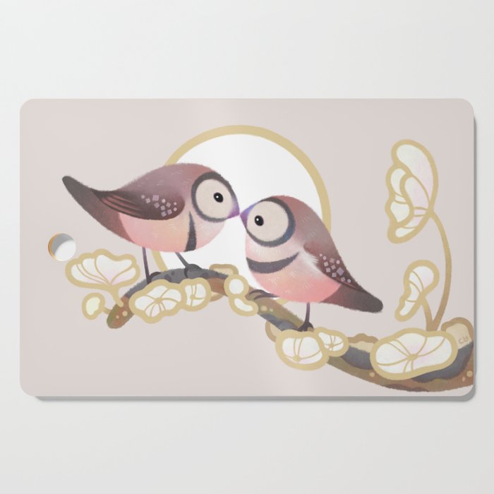 Owl finch Cutting Board Gallery Image 1