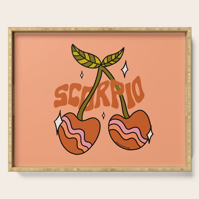 Scorpio Cherries Serving Tray Gallery Image 1