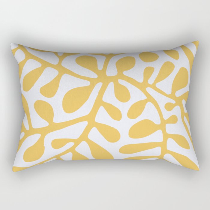Yellow crawler pattern Rectangular Pillow Gallery Image 1