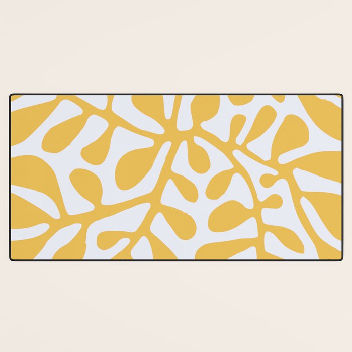 Yellow crawler pattern Desk Mat Gallery Image 3