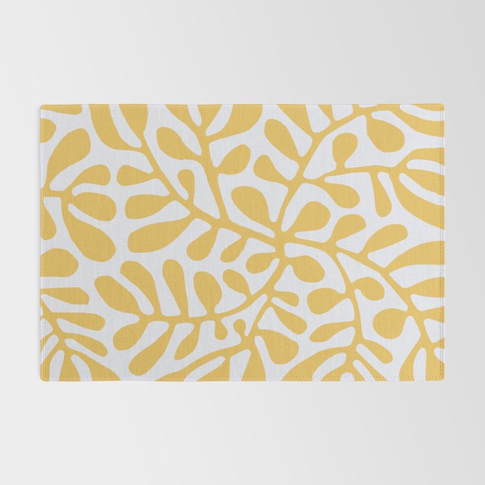 Yellow crawler pattern Rug Gallery Image 2