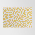 Yellow crawler pattern Rug Gallery Image 2