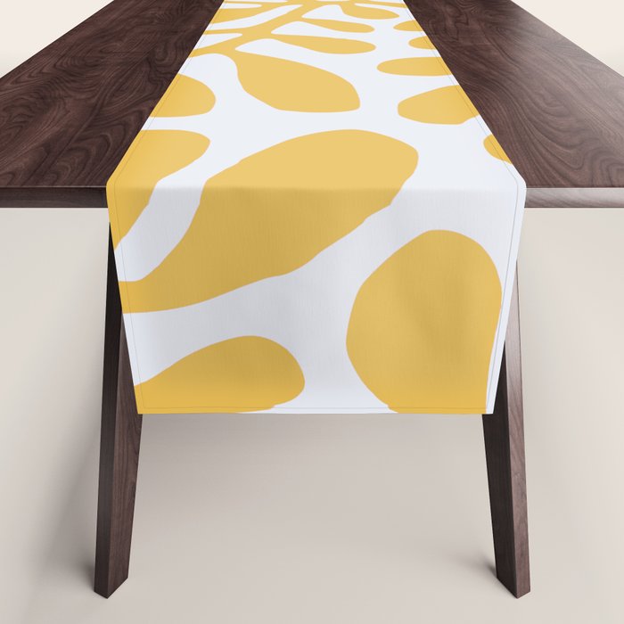 Yellow crawler pattern Table Runner Gallery Image 1