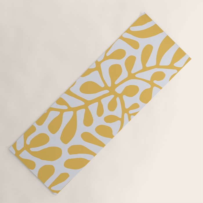 Yellow crawler pattern Yoga Mat Gallery Image 1
