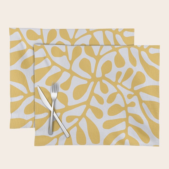 Yellow crawler pattern Placemat Gallery Image 1