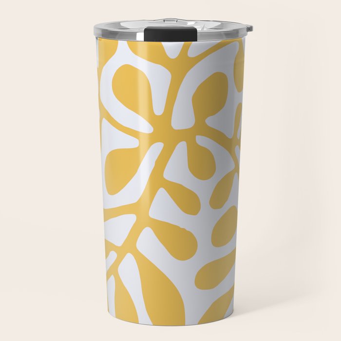 Yellow crawler pattern Travel Mug Gallery Image 1