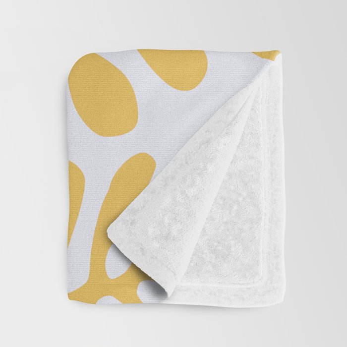 Yellow crawler pattern Throw Blanket Gallery Image 3