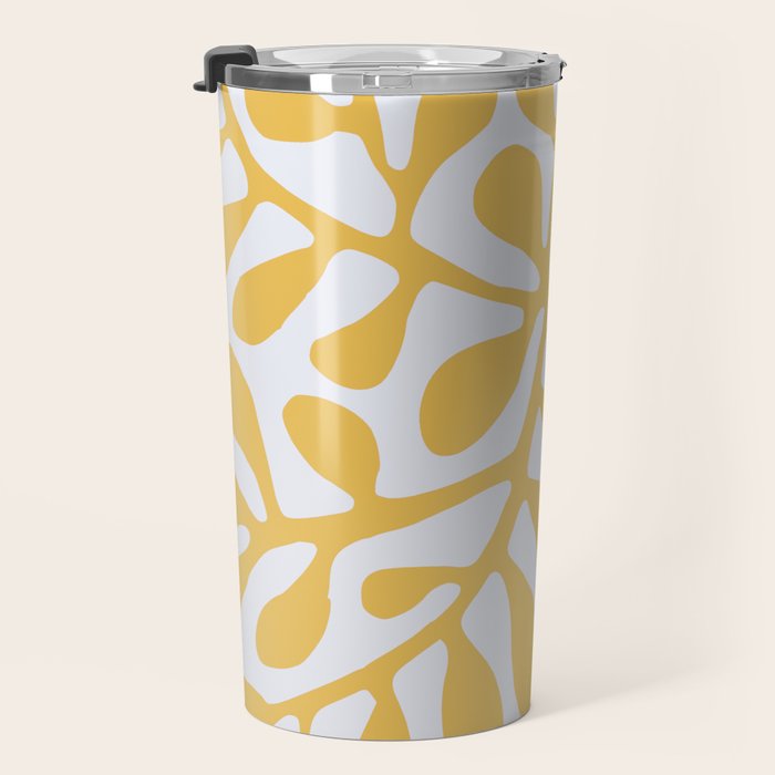 Yellow crawler pattern Travel Mug Gallery Image 3