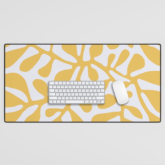 Yellow crawler pattern Desk Mat Gallery Image 1
