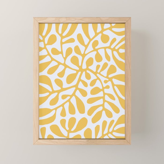 Yellow crawler pattern Mini Art Print Gallery Image 1