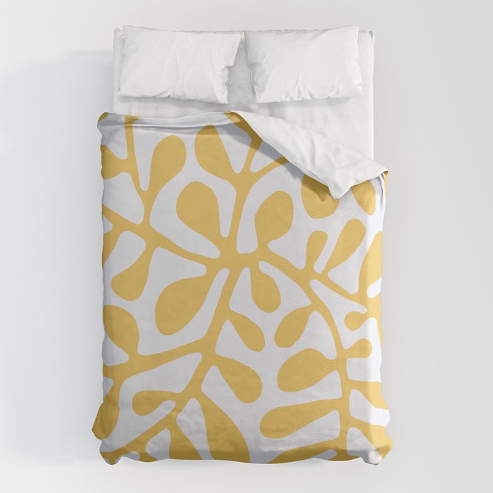 Yellow crawler pattern Duvet Cover Gallery Image 1