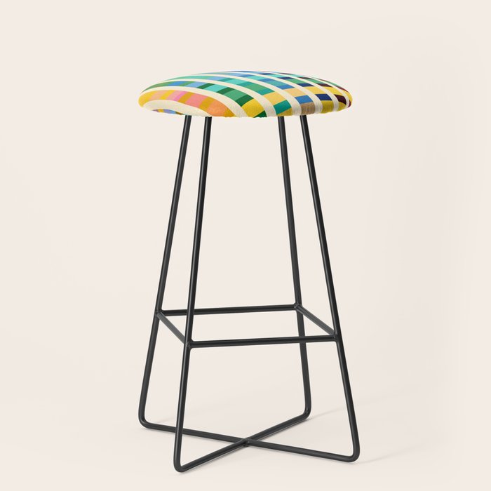 Futuristic Cyber Rainbow Crossing Stool Gallery Image 1