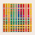 Futuristic Cyber Rainbow Crossing Wood Wall Art Gallery Image 1