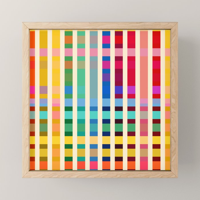 Futuristic Cyber Rainbow Crossing Mini Art Print Gallery Image 1