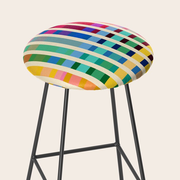 Futuristic Cyber Rainbow Crossing Stool Gallery Image 2