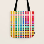 Futuristic Cyber Rainbow Crossing Tote Bag Gallery Image 1