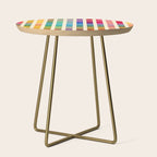 Futuristic Cyber Rainbow Crossing Side Table Gallery Image 1