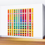 Futuristic Cyber Rainbow Crossing Wall Mural Gallery Image 2