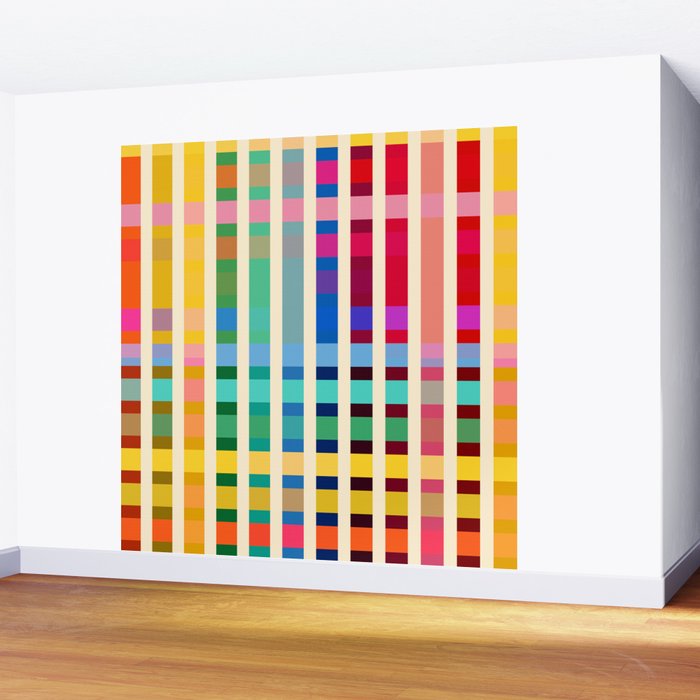 Futuristic Cyber Rainbow Crossing Wall Mural Gallery Image 2