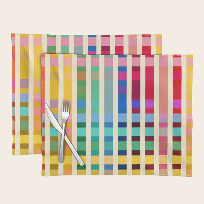 Futuristic Cyber Rainbow Crossing Placemat Gallery Image 1