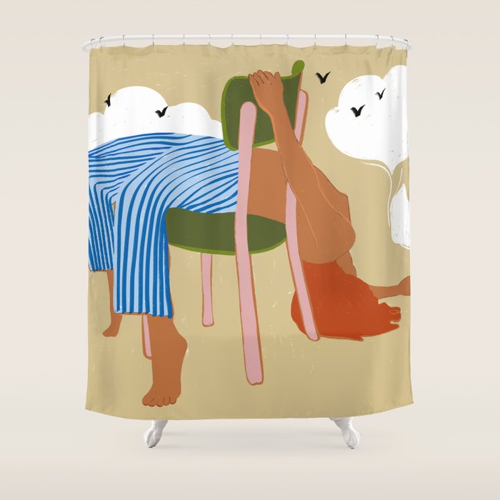 Smoking Up And Making Clouds Shower Curtain Gallery Image 1