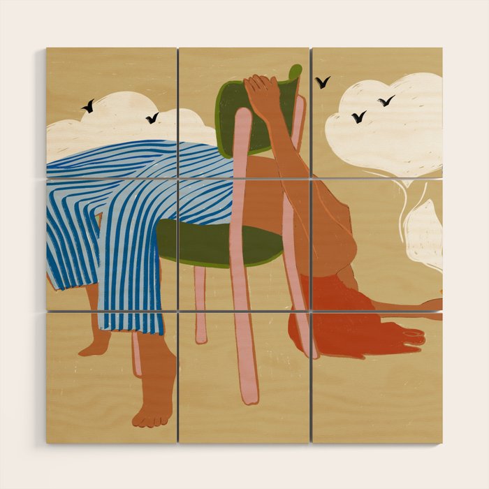 Smoking Up And Making Clouds Wood Wall Art Gallery Image 1