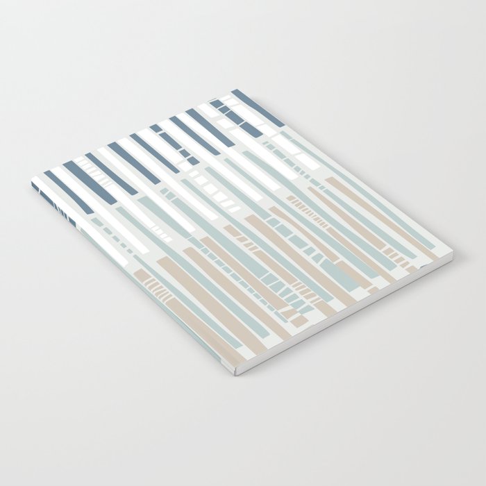 City life geometrics beams soft grey Notebook Gallery Image 1