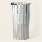 City life geometrics beams soft grey Travel Mug Gallery Image 3