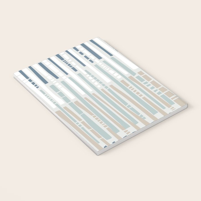 City life geometrics beams soft grey Notebook Gallery Image 3