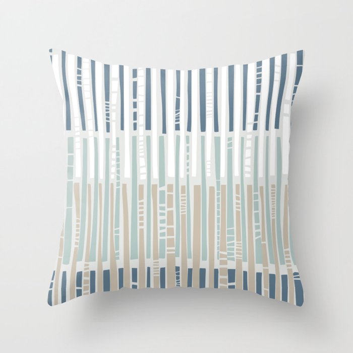 City life geometrics beams soft grey Throw Pillow Gallery Image 1