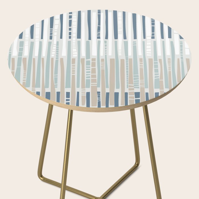 City life geometrics beams soft grey Side Table Gallery Image 2
