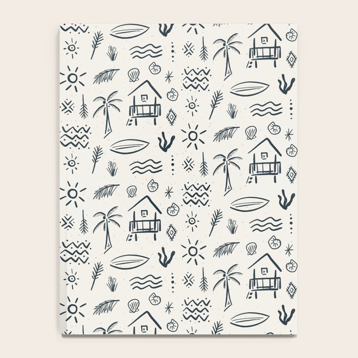 Modern Surf Shack . Navy Notebook Gallery Image 4