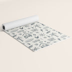 Modern Surf Shack . Navy Yoga Mat Gallery Image 2