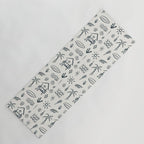 Modern Surf Shack . Navy Yoga Mat Gallery Image 1