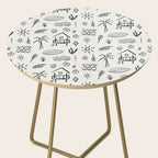 Modern Surf Shack . Navy Side Table Gallery Image 2