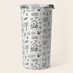 Modern Surf Shack . Navy Travel Mug Gallery Image 2