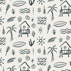 Modern Surf Shack . Navy Coffee Mug Gallery Image 2