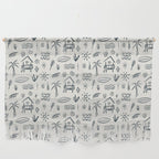 Modern Surf Shack . Navy Wall Hanging Gallery Image 1