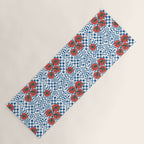 Tomatoes Checkered Grid Yoga Mat Gallery Image 1