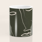 Minimal Abstract Art Face 2 Coffee Mug Gallery Image 4