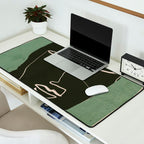 Minimal Abstract Art Face 2 Desk Mat Gallery Image 2