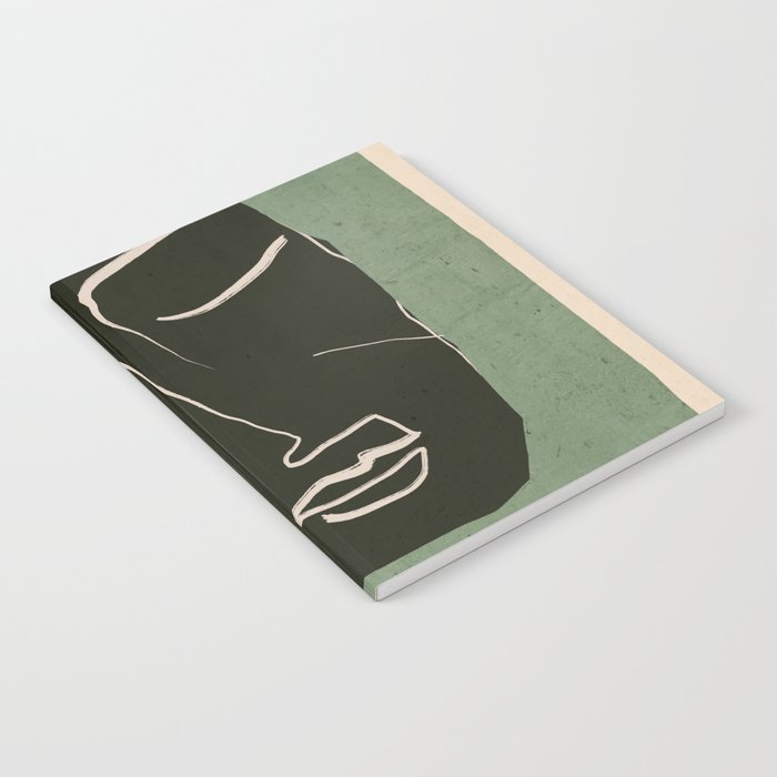 Minimal Abstract Art Face 2 Notebook Gallery Image 2