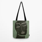 Minimal Abstract Art Face 2 Tote Bag Gallery Image 2