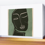 Minimal Abstract Art Face 2 Wall Mural Gallery Image 2