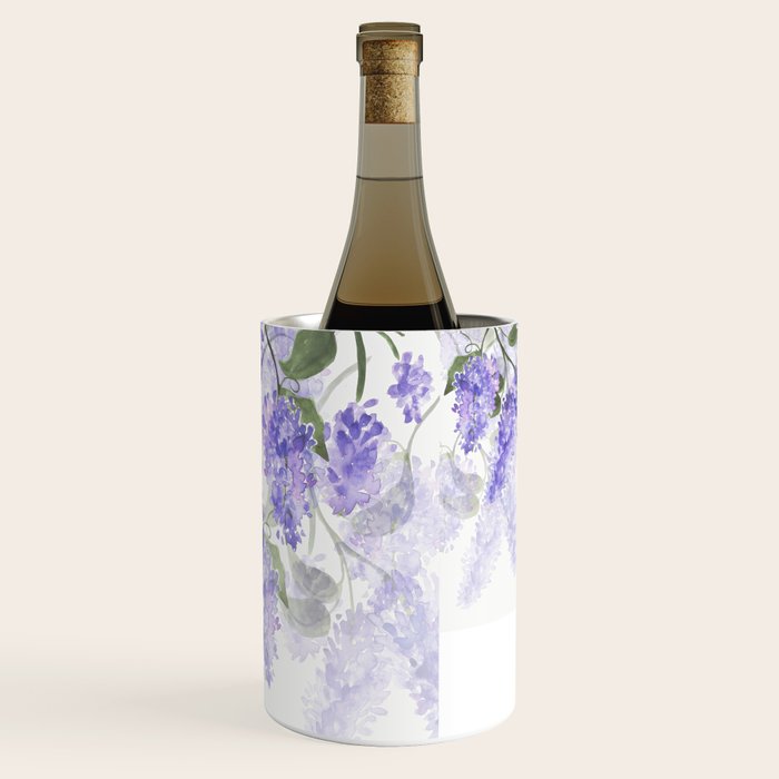 Purple Wisteria Flowers Wine Chiller Gallery Image 3