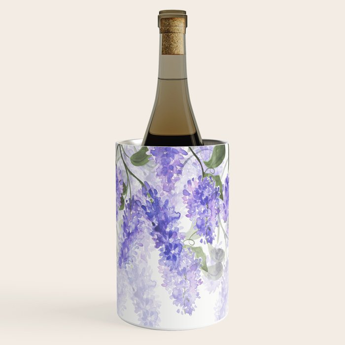 Purple Wisteria Flowers Wine Chiller Gallery Image 1