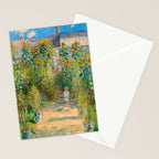 Claude Monet, The Artist's Garden at Vétheuil, 1880 Stationery Card Gallery Image 2