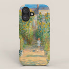 Claude Monet, The Artist's Garden at Vétheuil, 1880 iPhone Case Gallery Image 1