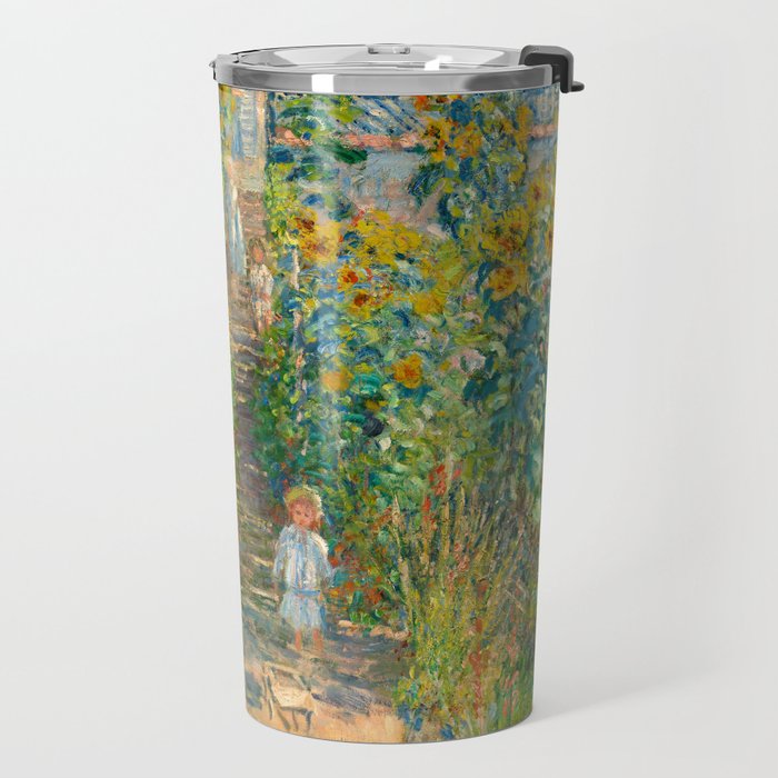 Claude Monet, The Artist's Garden at Vétheuil, 1880 Travel Mug Gallery Image 2