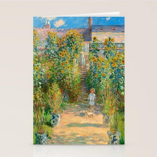 Claude Monet, The Artist's Garden at Vétheuil, 1880 Stationery Card Gallery Image 2